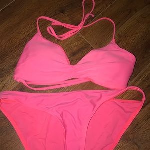 Hot Pink Body Glove Bikini Set